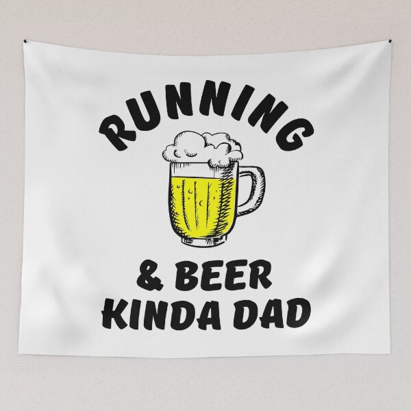 Item preview, Running & beer kinda dad designed and sold by TheGreenGoat.
