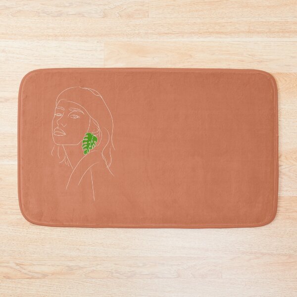 Item preview, Minimalist style woman profile - Portrait woman sheet with white lines designed and sold by DoubleRose.