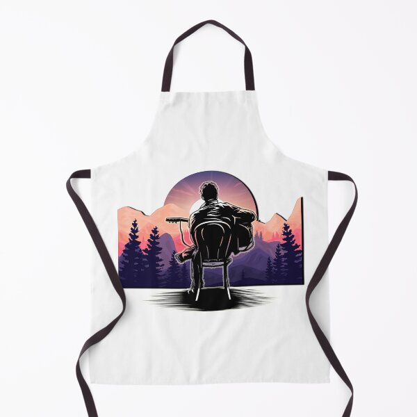 Item preview, Guitarist guitar nature mountains forest sun music designed and sold by BullDesignsShop.