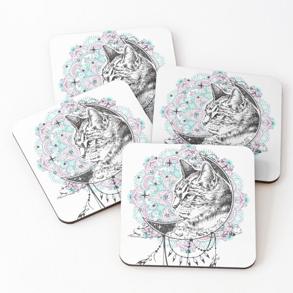 Item preview, Beautiful Cat Native Mandala  designed and sold by SunnyAlloy.