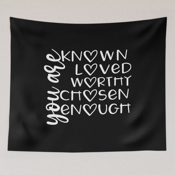 Item preview, You are Known Loved Worthy Chosen Enough Shirt, Worthy Chosen Enough, Worthy Christian Loved,Jesus Shirt, Shirt for Christian designed and sold by plussorn.
