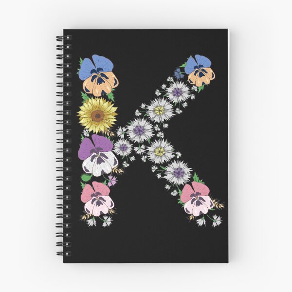 Item preview, Letter K - Cute Initial Monogram Floral Alphabet Letters designed and sold by r-silver.
