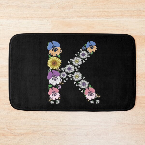 Item preview, Letter K - Cute Initial Monogram Floral Alphabet Letters designed and sold by r-silver.