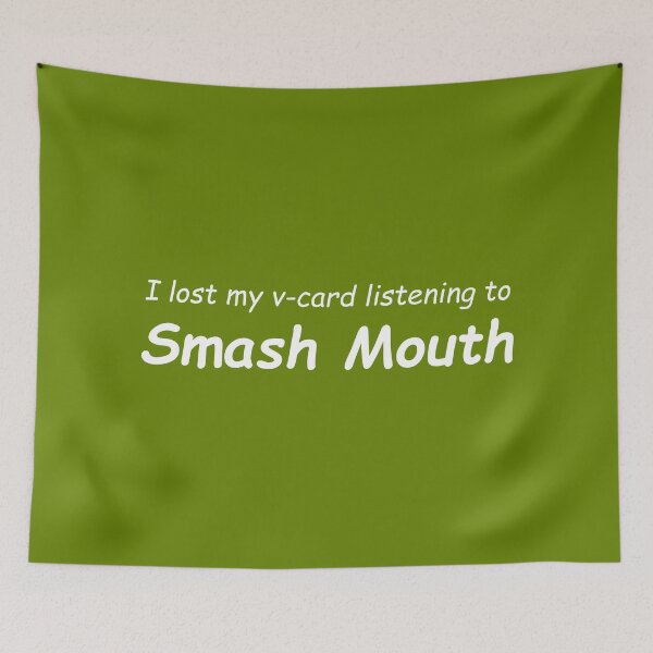 Item preview, I lost my v-card listening to smash mouth bumper sticker designed and sold by cangurojoe.