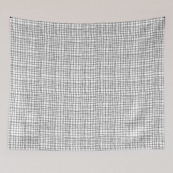 Item preview, Abstract Black and White Grid Weave Pattern designed and sold by Melody Watson.