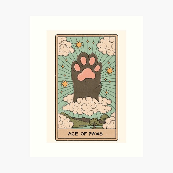 Ace of Paws Art Print