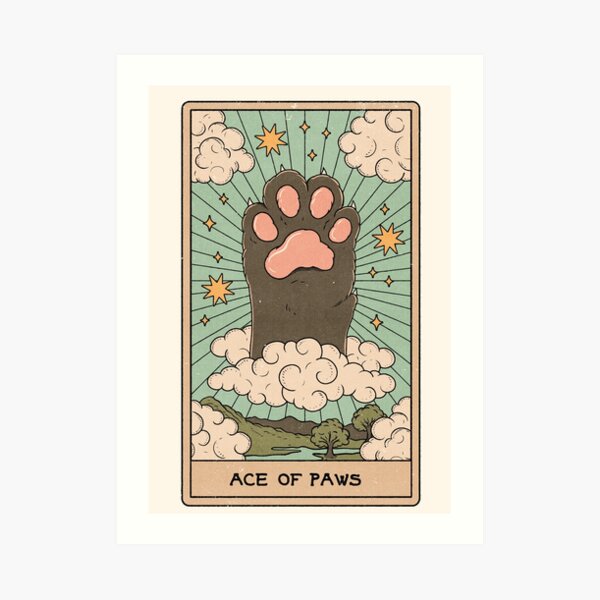 Ace of Paws Art Print