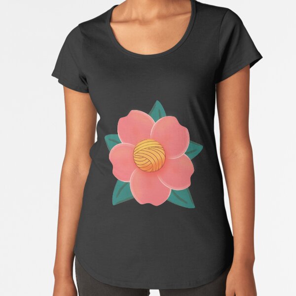 Yarn flower Premium Scoop T-Shirt