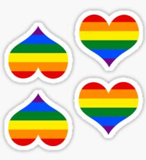 Pride Heart 4 PK Sticker