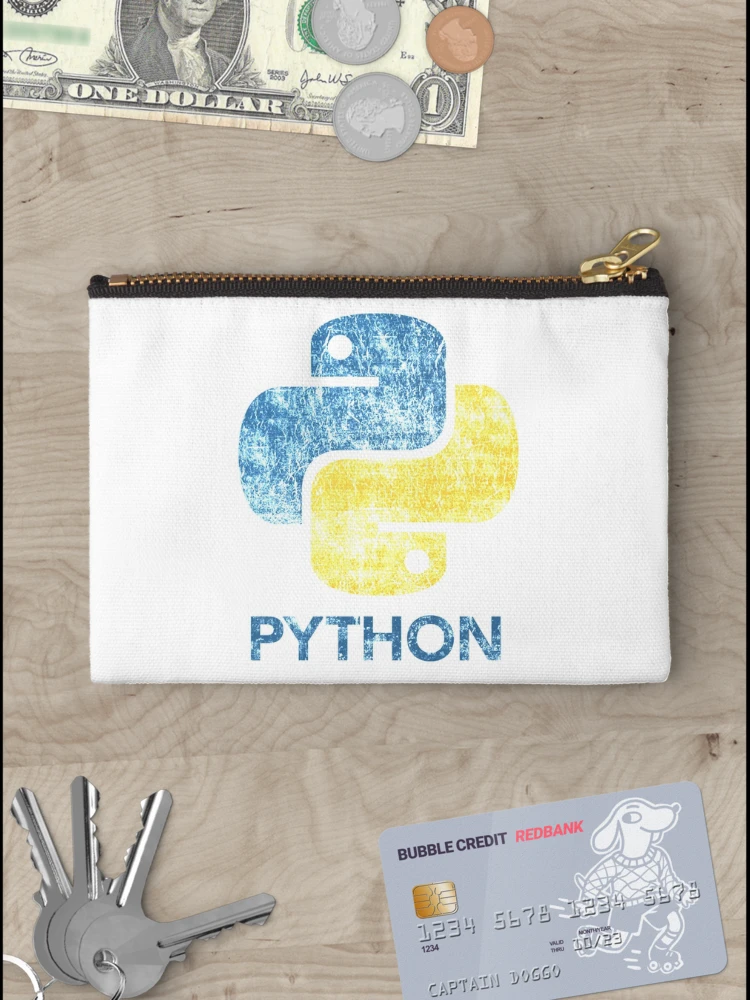 Thumbnail 3 of 4, Zipper Pouch, Python Tshirt Retro Python Programmer  |Gift shirt python designed and sold by ellagnonmay.