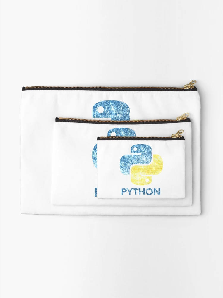 Thumbnail 2 of 4, Zipper Pouch, Python Tshirt Retro Python Programmer  |Gift shirt python designed and sold by ellagnonmay.