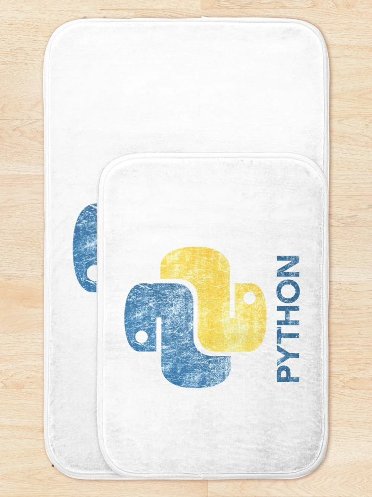 Thumbnail 5 of 6, Bath Mat, Python Tshirt Retro Python Programmer  |Gift shirt python designed and sold by ellagnonmay.