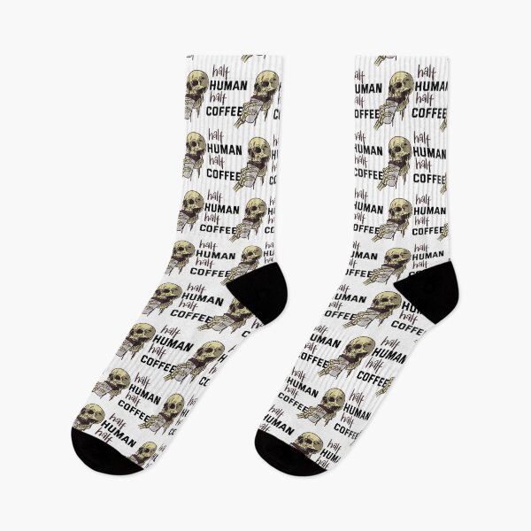 Item preview, half human half coffee funny joke saying for caffeine lovers  designed and sold by mikrocosmox.