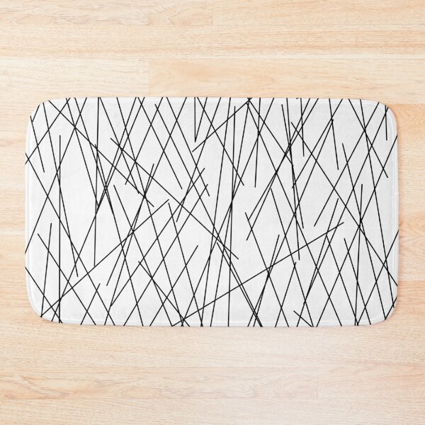 Item preview, Messy Line Art Pattern in Black and White designed and sold by Melody Watson.