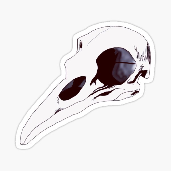 Bird Skull Sticker