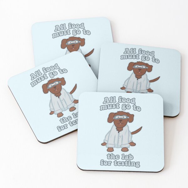 Item preview, All Food Must Go to the Lab for Testing Funny Chocolate Lab designed and sold by RoserinArt.