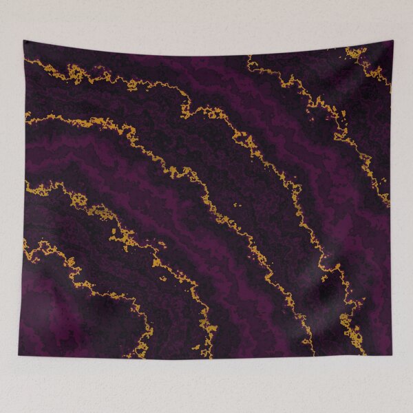Item preview, Royal Magenta gold inlay subdued artwork designed and sold by Thecolorschemer.