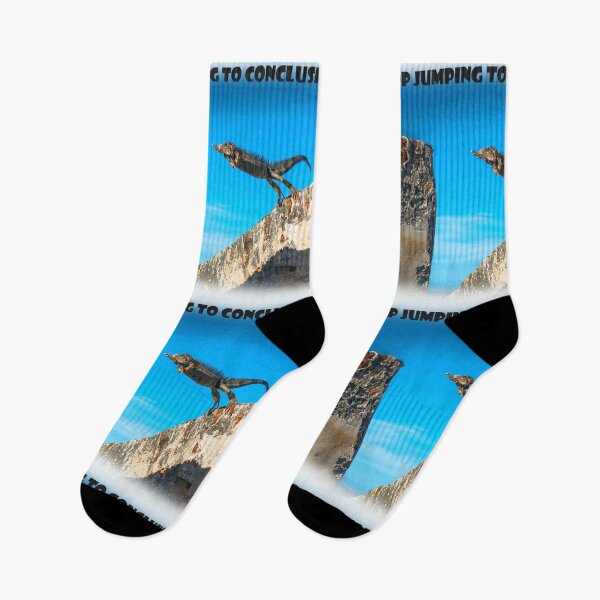 Item preview, Stop Jumping to Conclusions Iguana Meme designed and sold by LuckyKermit.