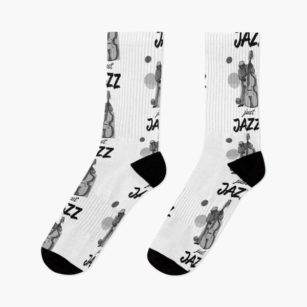 Item preview, Jazz Music "Just Jazz Double Bass Player - White" designed and sold by ProfusionPro.