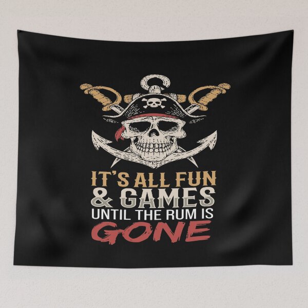 Item preview, It's All Fun & Games Pirates Captain designed and sold by MooonTees.