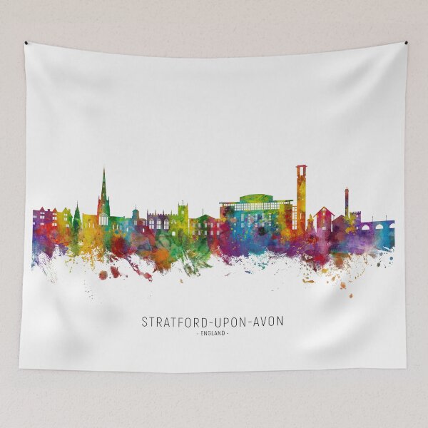 Item preview, Stratford-upon-Avon England Skyline designed and sold by ArtPrints.