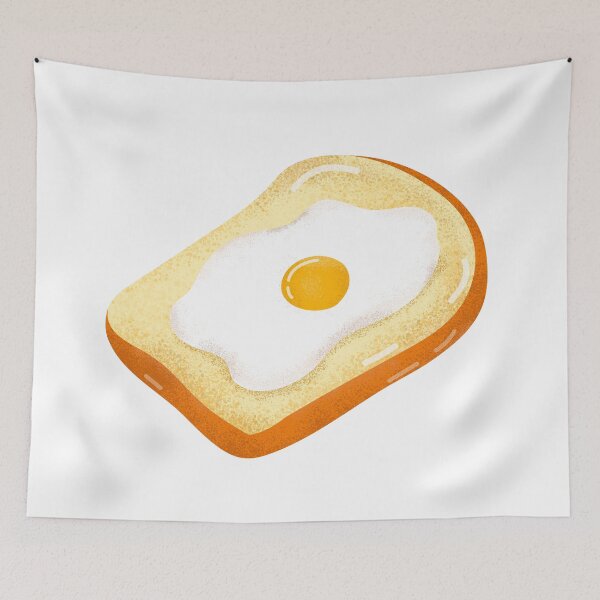 Item preview, Fried egg digital painting on toast designed and sold by Nareerat88.