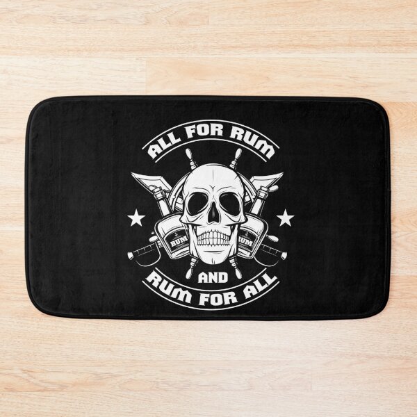 Item preview, All For Rum Pirates Captain Skull designed and sold by MooonTees.