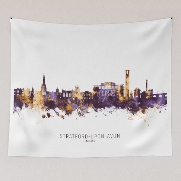 Item preview, Stratford-upon-Avon England Skyline designed and sold by ArtPrints.