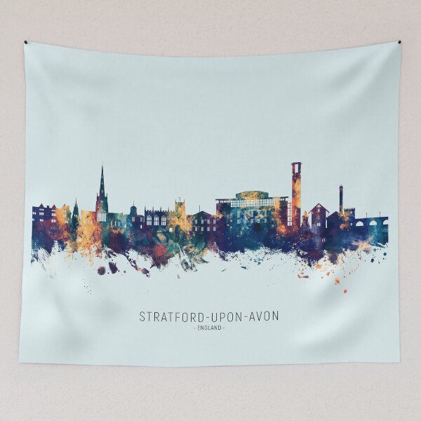 Item preview, Stratford-upon-Avon England Skyline designed and sold by ArtPrints.