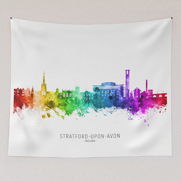 Item preview, Stratford-upon-Avon England Skyline designed and sold by ArtPrints.
