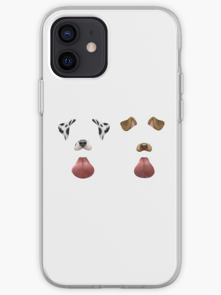 Snapchat Dog Filters Iphone Case Cover By Karmakunta Redbubble