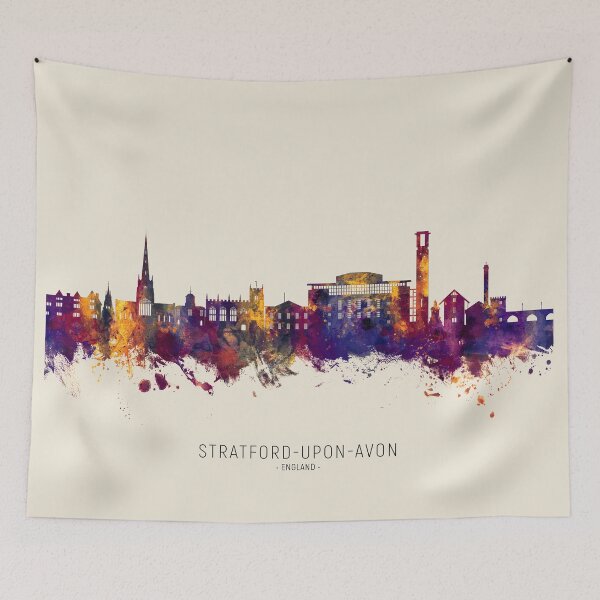 Item preview, Stratford-upon-Avon England Skyline designed and sold by ArtPrints.