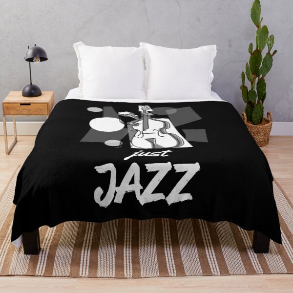 Item preview, Jazz Music "Just Jazz Double Bass Player - Black" designed and sold by ProfusionPro.