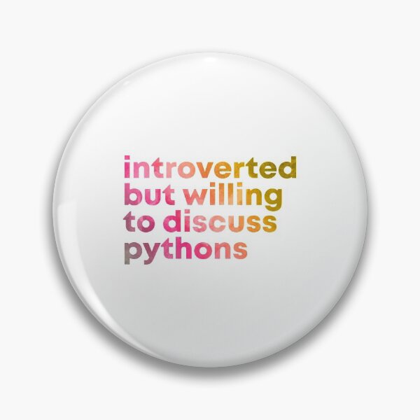 Item preview, Python Tshirt Introverted but willing to discuss Pythons in Watercolor  |Gift shirt python designed and sold by ellagnonmay.