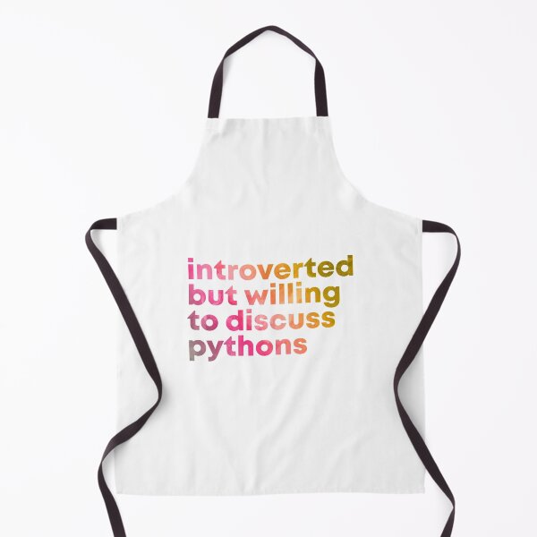Item preview, Python Tshirt Introverted but willing to discuss Pythons in Watercolor  |Gift shirt python designed and sold by ellagnonmay.