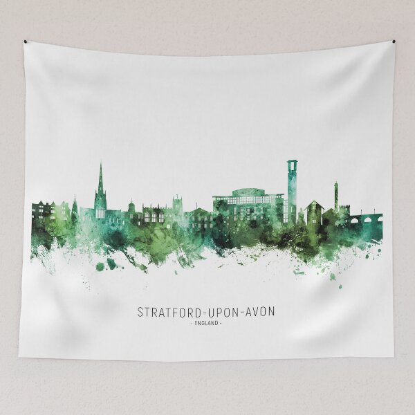 Item preview, Stratford-upon-Avon England Skyline designed and sold by ArtPrints.