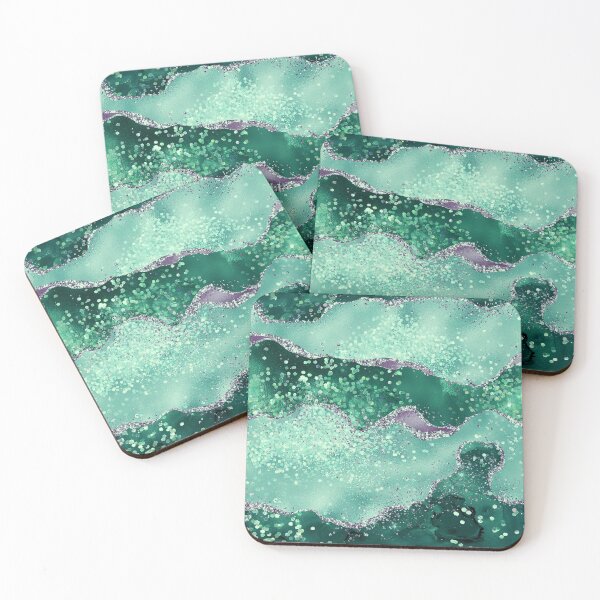 Item preview, Glitter green agate designed and sold by Dolyaz.