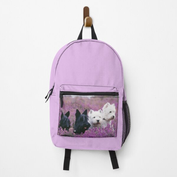 Item preview, Two White West Highland Terriers (Westies), Two Black Scottish Terriers (Scotties) designed and sold by ScienceSource.