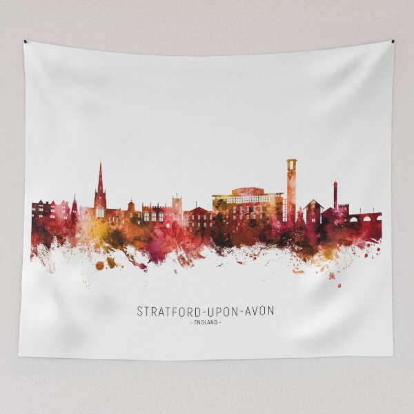 Item preview, Stratford-upon-Avon England Skyline designed and sold by ArtPrints.