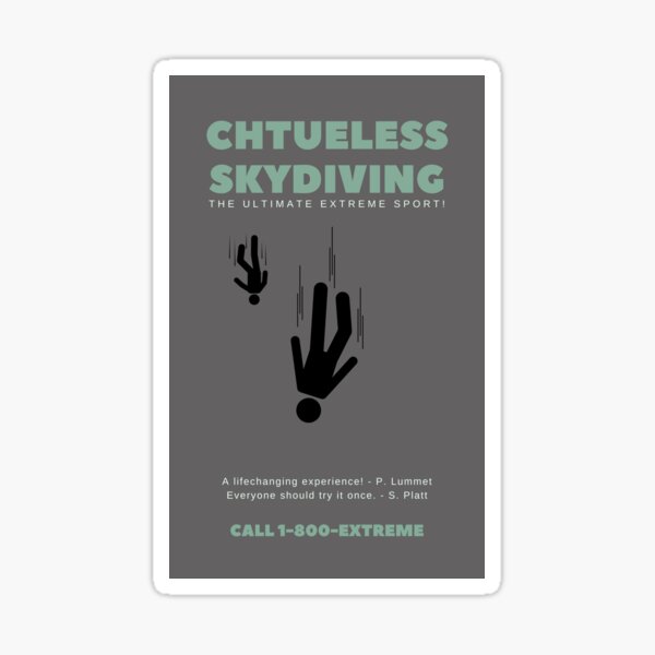 Chuteless Skydiving: The Ultimate Extreme Sport Sticker