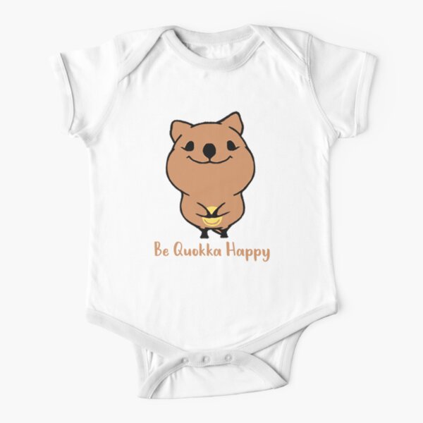 be Quokka Happy Short Sleeve Baby One-Piece