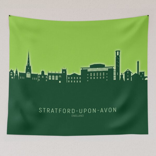 Item preview, Stratford-upon-Avon England Skyline designed and sold by ArtPrints.