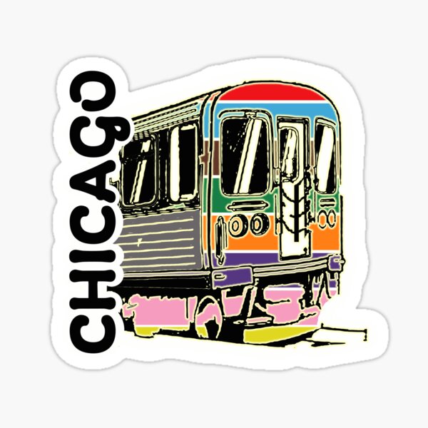 Item preview, Chicago, getting around is easy... follow the el line!  Chicago El Color Line designed and sold by wawink.