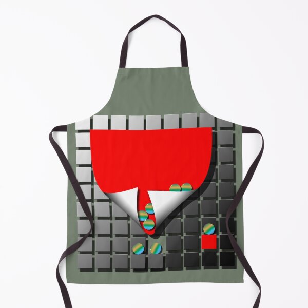 Item preview, Square with ball (219) (black, red) Decorative, digital, colorful, abstract, designed and sold by Paszkan.