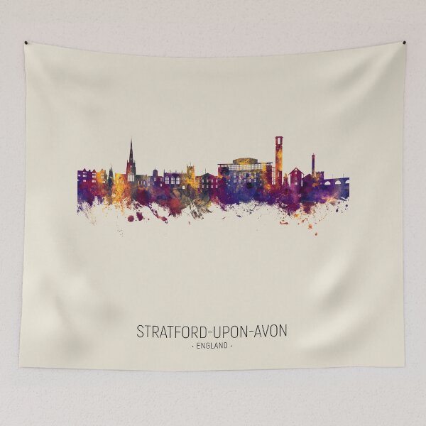 Item preview, Stratford-upon-Avon England Skyline designed and sold by ArtPrints.