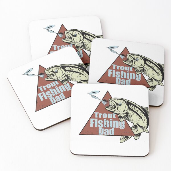 Item preview, fishing - dad - funny - fisherman freshwater - saltwater - trout fishing dad- brown trout -rainbow trout - brook trout designed and sold by Charlieholder7.