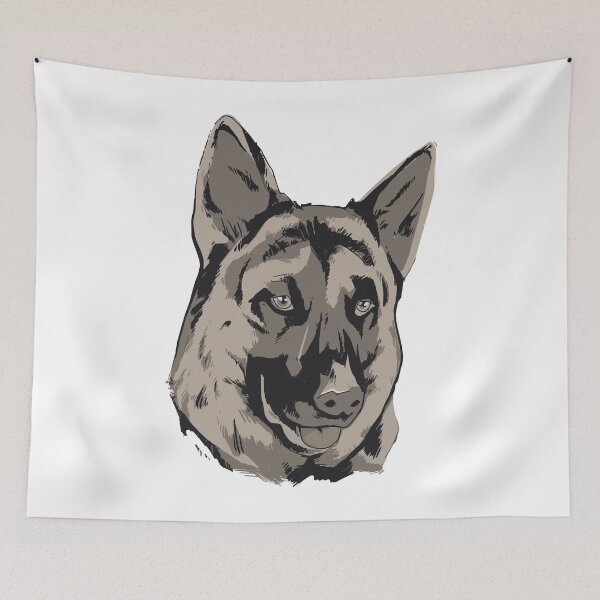 Item preview, A German Shepherd Head Sketch. designed and sold by ajtechdesigns.