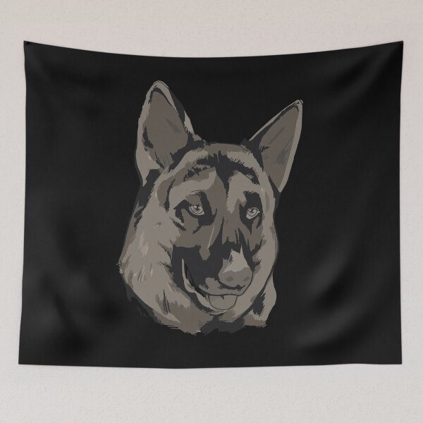Item preview, A German Shepherd Head Sketch transparent designed and sold by ajtechdesigns.