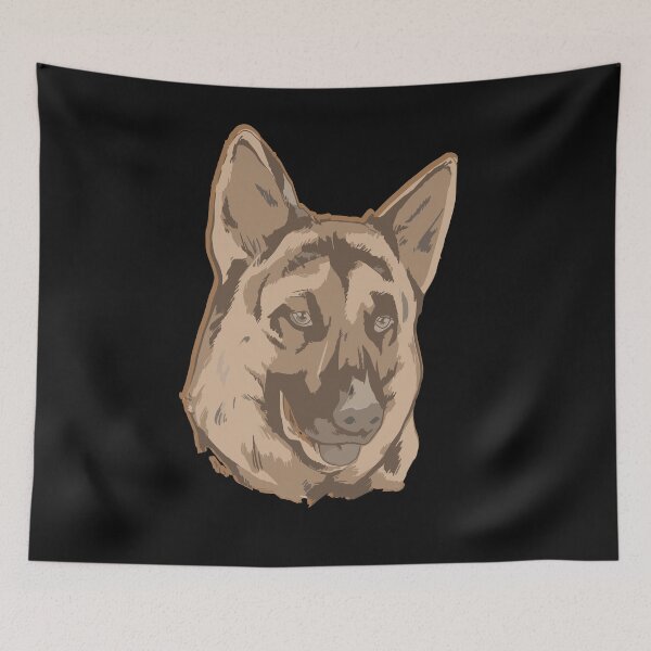 Item preview, A German Shepherd Head Sketch. designed and sold by ajtechdesigns.