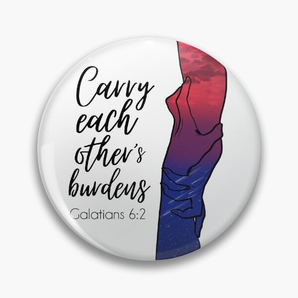 Item preview, Carry each other‘s burdens Galatians 6:2 Hands Art designed and sold by LeahsColorBox.